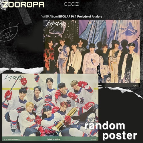 [1포스터] EPEX (이펙스) EPEX 1st EP Album &#039;Bipolar Pt.1 불안의 서&#039; (브로마이드1장+지관통)