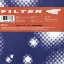 [중고CD] Filter / Title Of Record (수입)